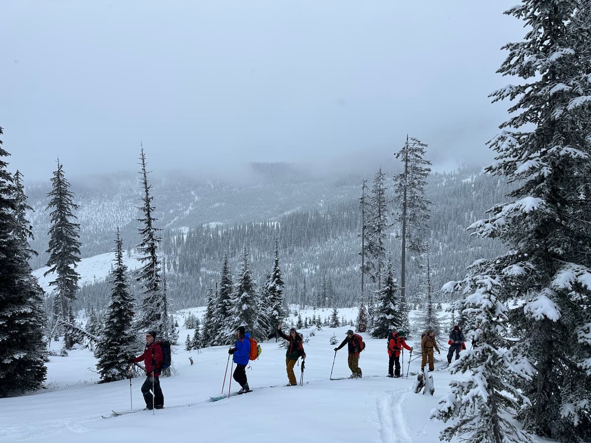 AST 1 group members moving through the terrain