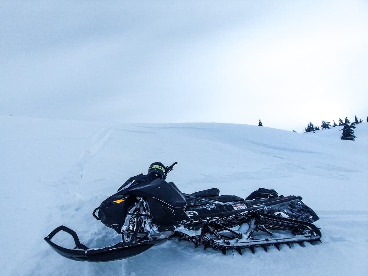 After making the wind slab, we avoided larger, wind-loaded slopes as we didn't want to trigger a larger avalanche. 