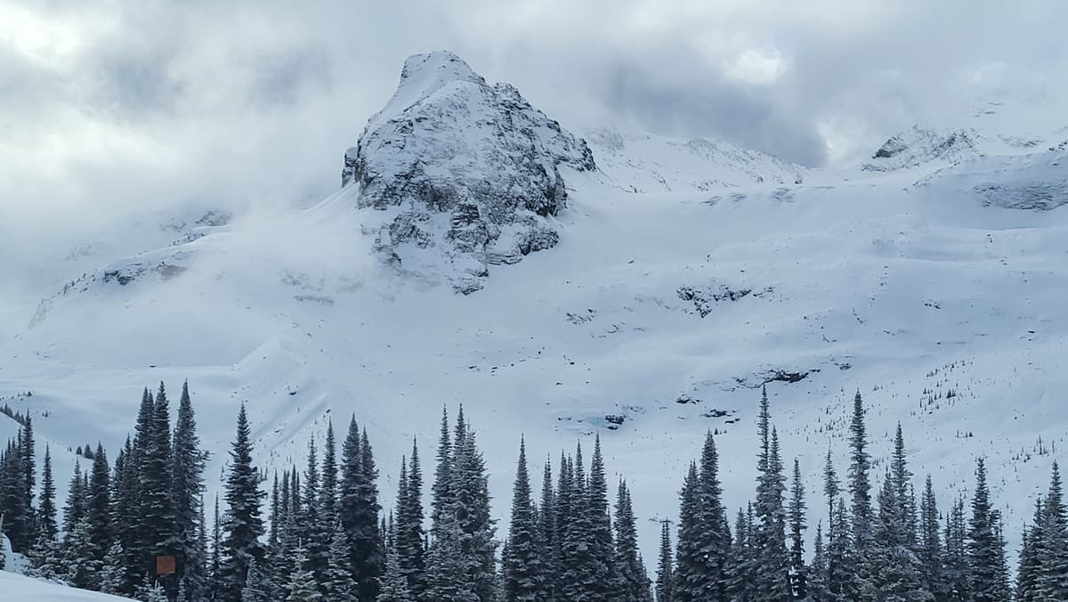 View looking south towards glacier on Mt. Albreda.