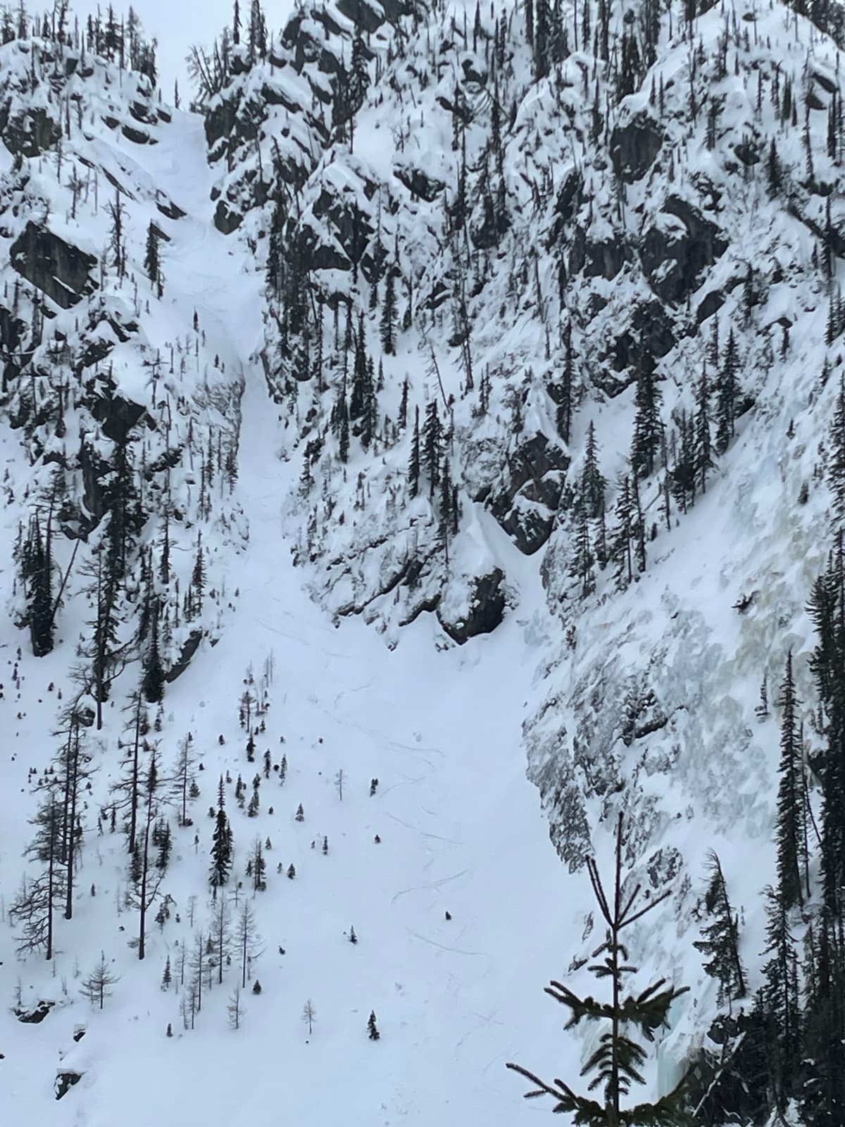 Sweet couloir. North aspect. 