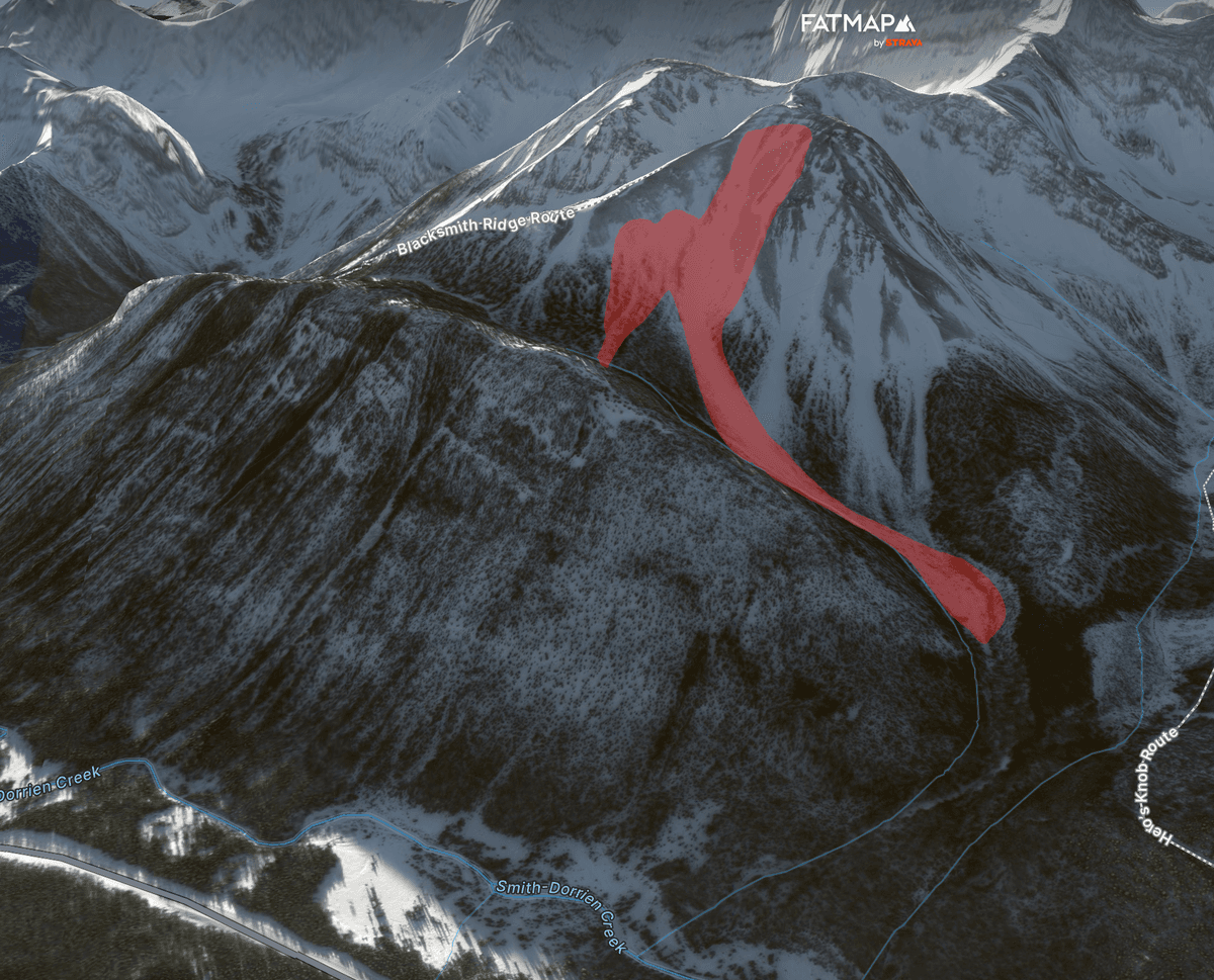 Approximate avalanche path