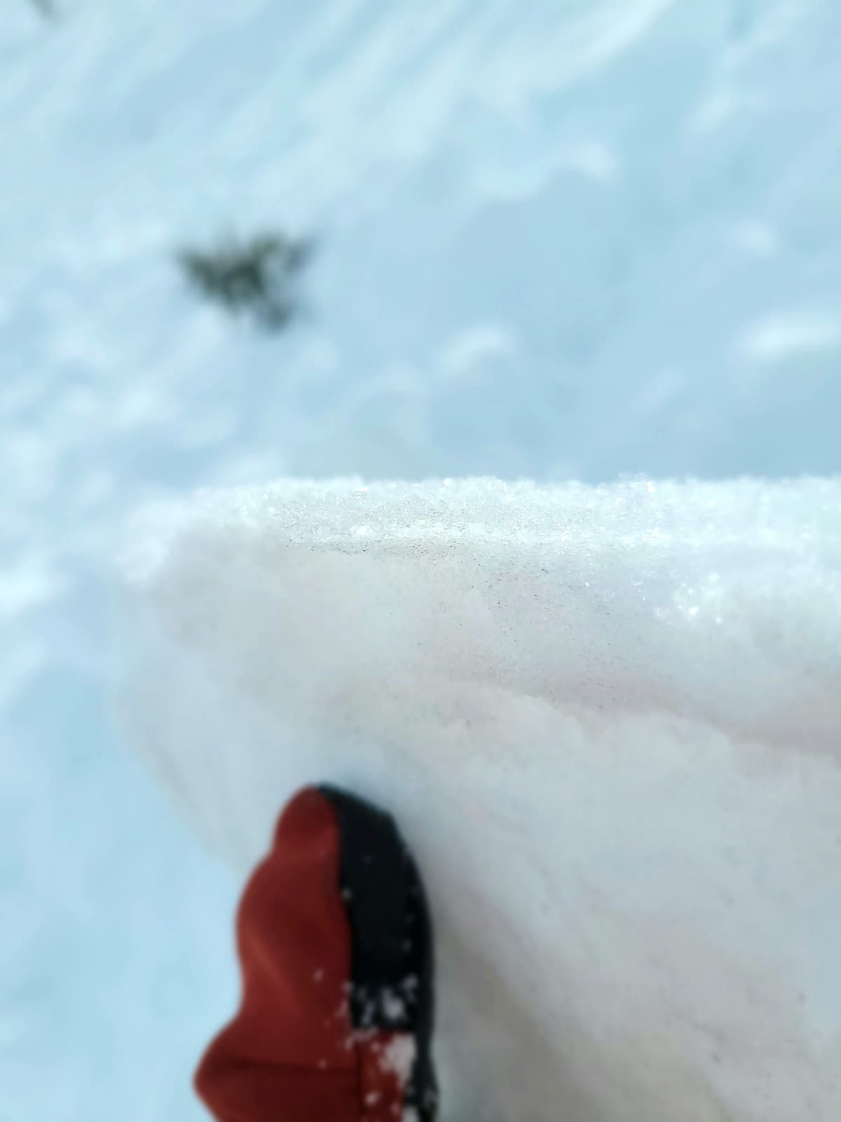Avalanche on South Path. Crown line up to 110cm deep.