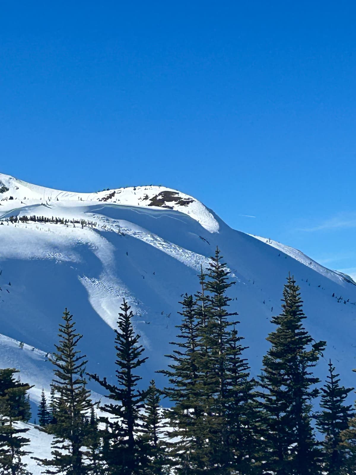 Several slides noted just below cornices 