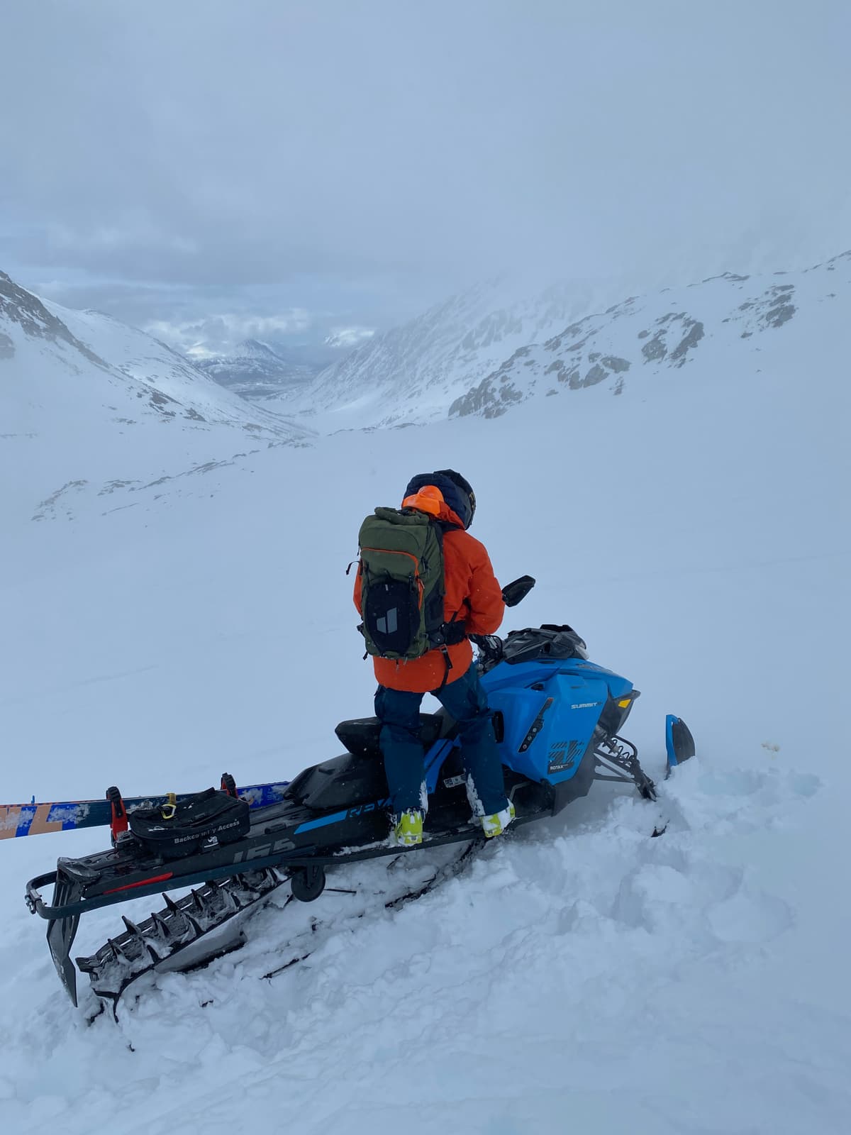 Moments of visibility for sled travel.