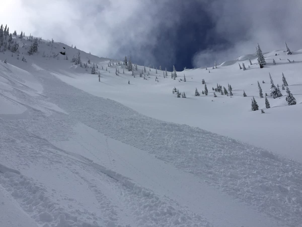 Runout zone - about 1 m thick.