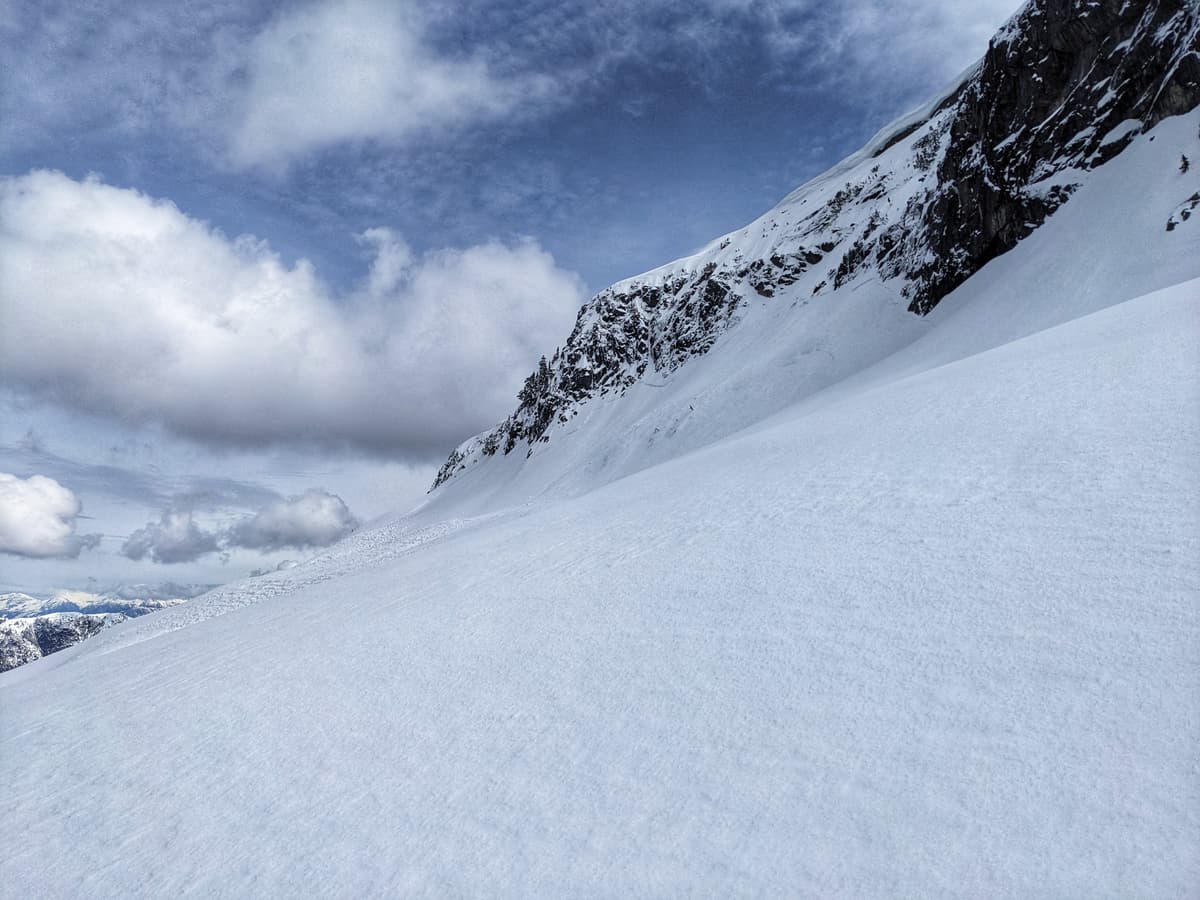The cornice and resultant avalanche