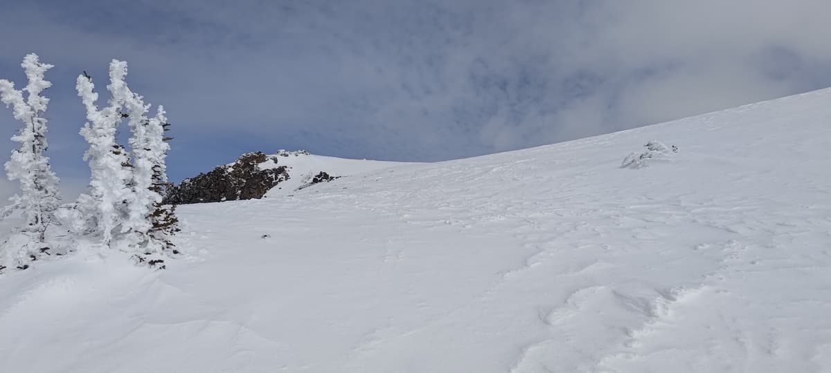 Summit ridge was very firm