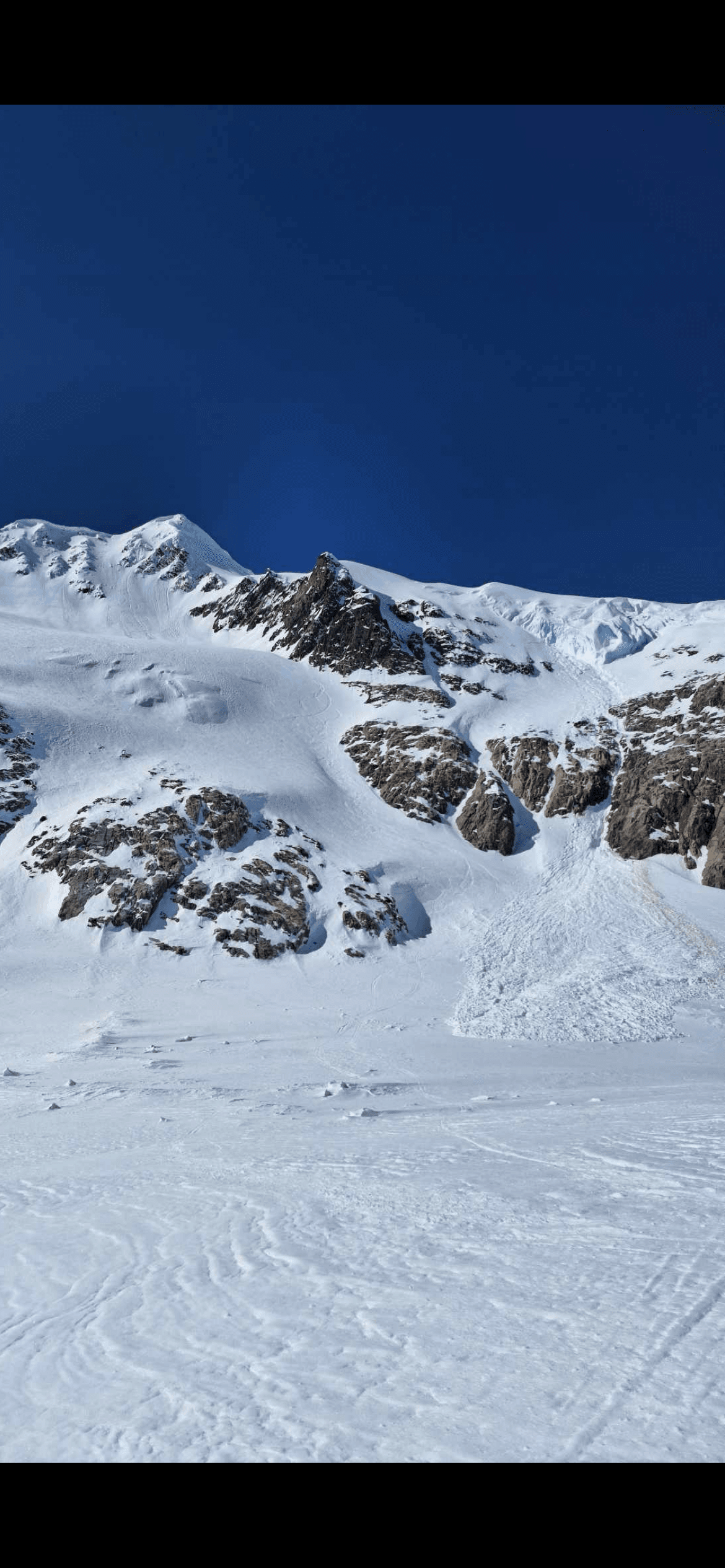 I. avalanche skier’s left of the main line