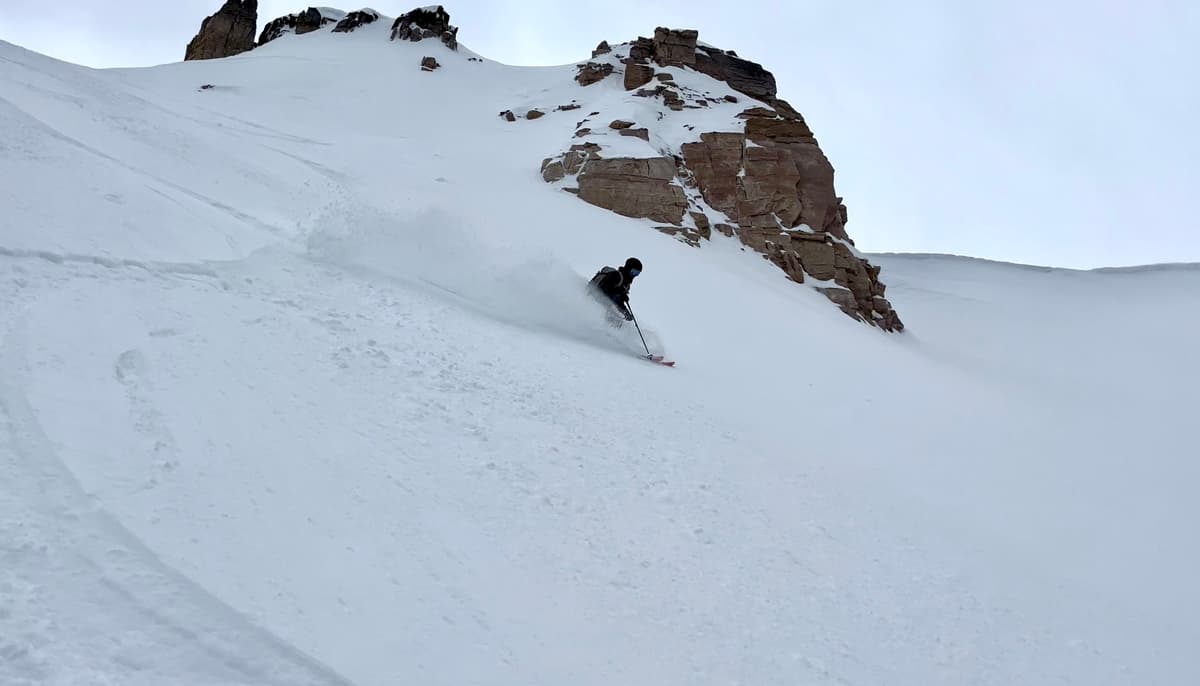 Really fun turns all the way back down to the lake.