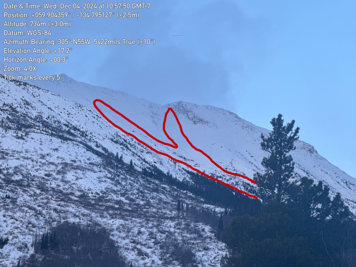 Size 3.5 in Powder Valley ran full path
