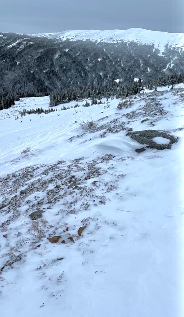Shallow snowpack