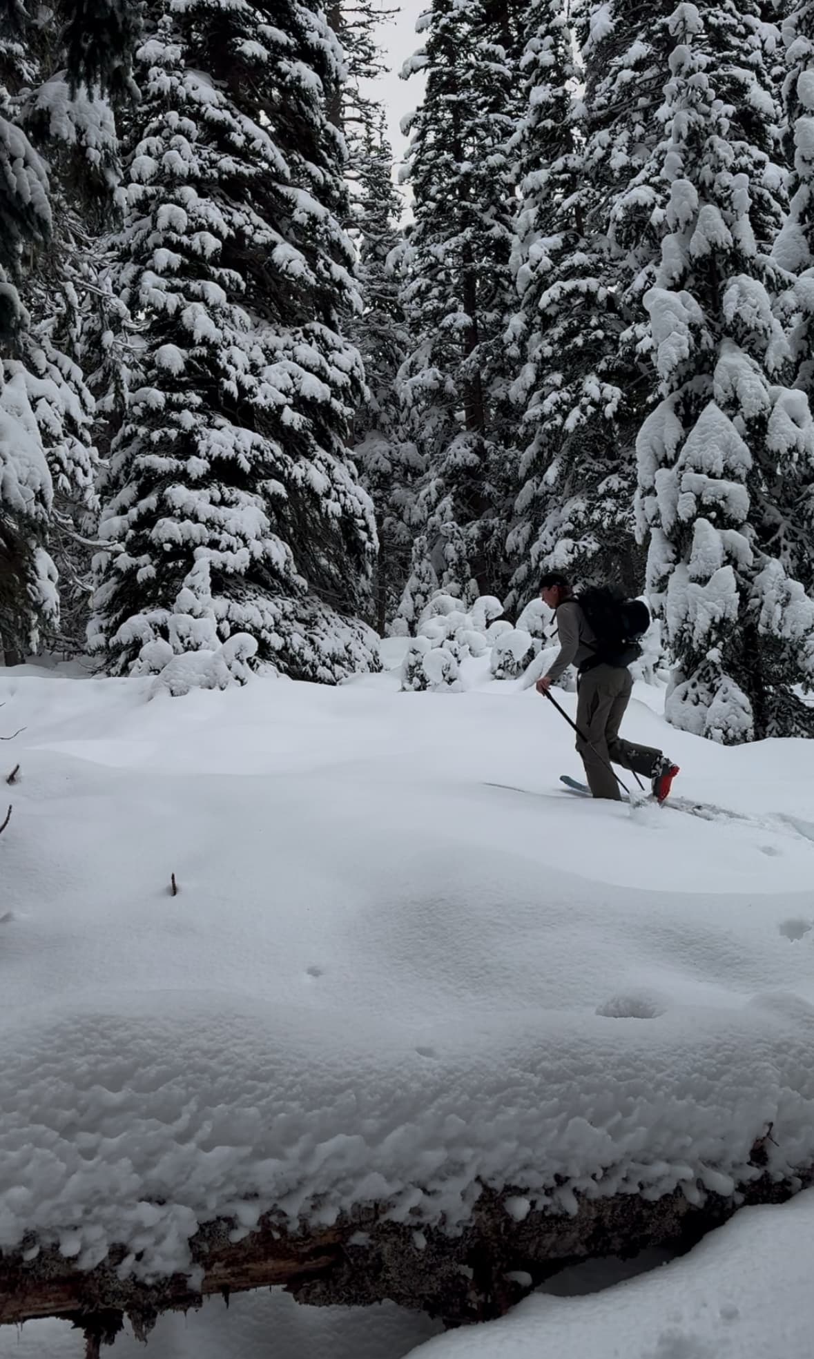 Early season hazards are abundant below treeline. 