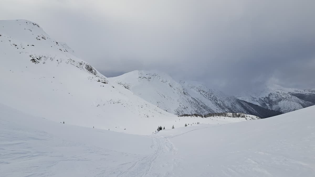 Exploring the far end of the main riding area