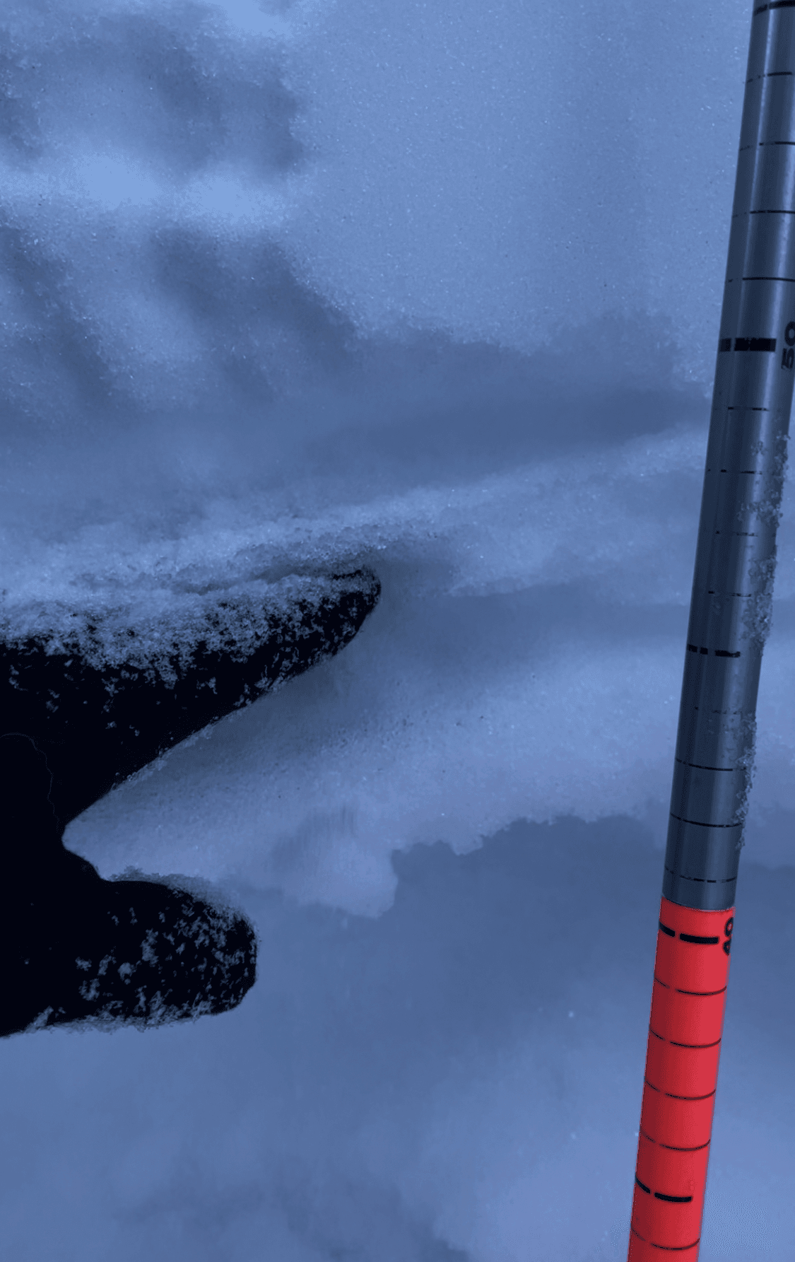 The layer of concern was down 45cm between two melt-freeze crusts with another weak layer below that. 