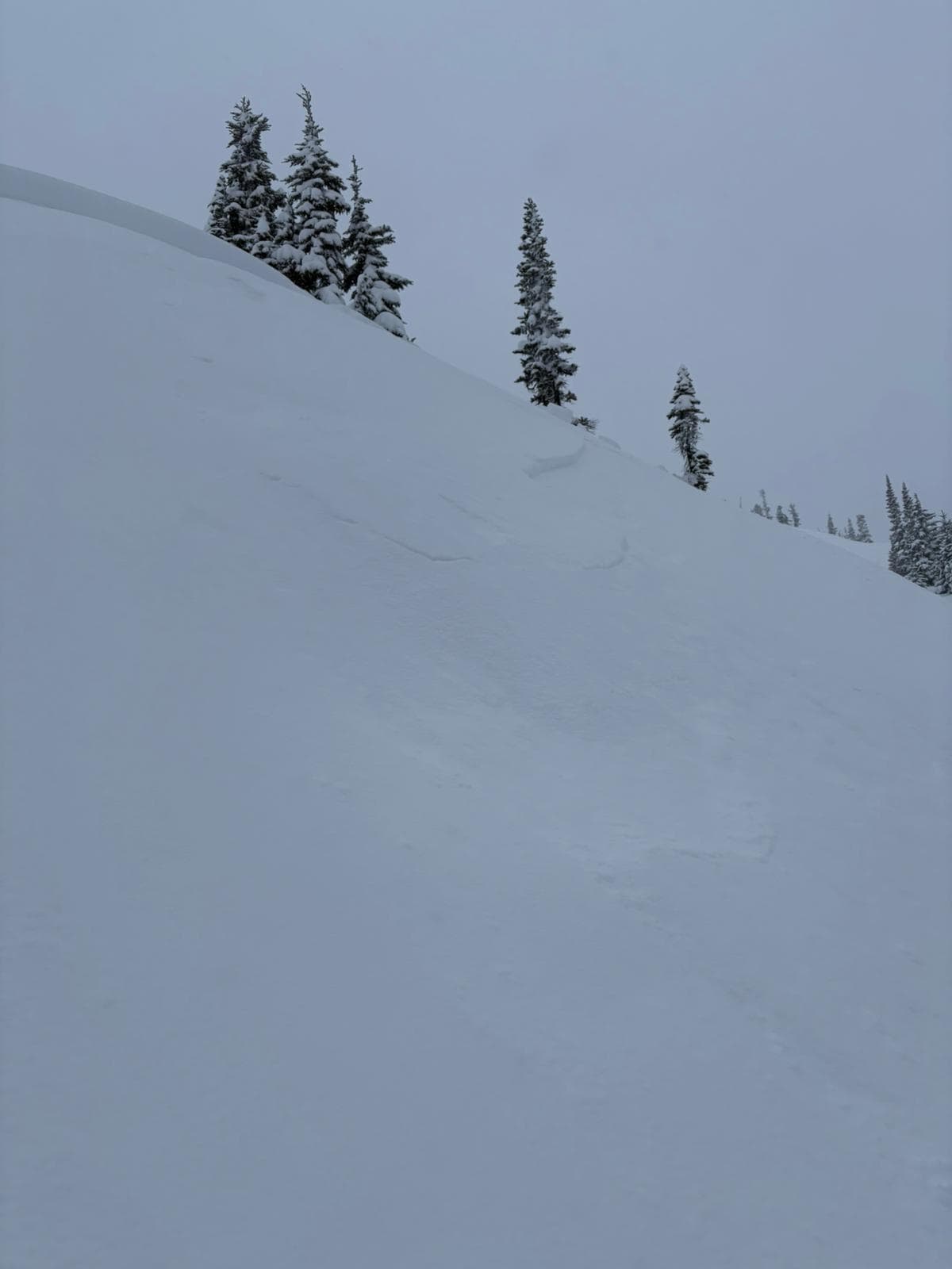 Start zone slope profile with small step down