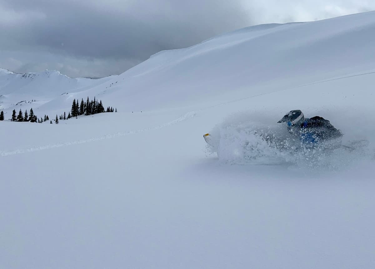 This doesn't capture how deep it is in the more wind protected areas, but it didn't suck here either.
