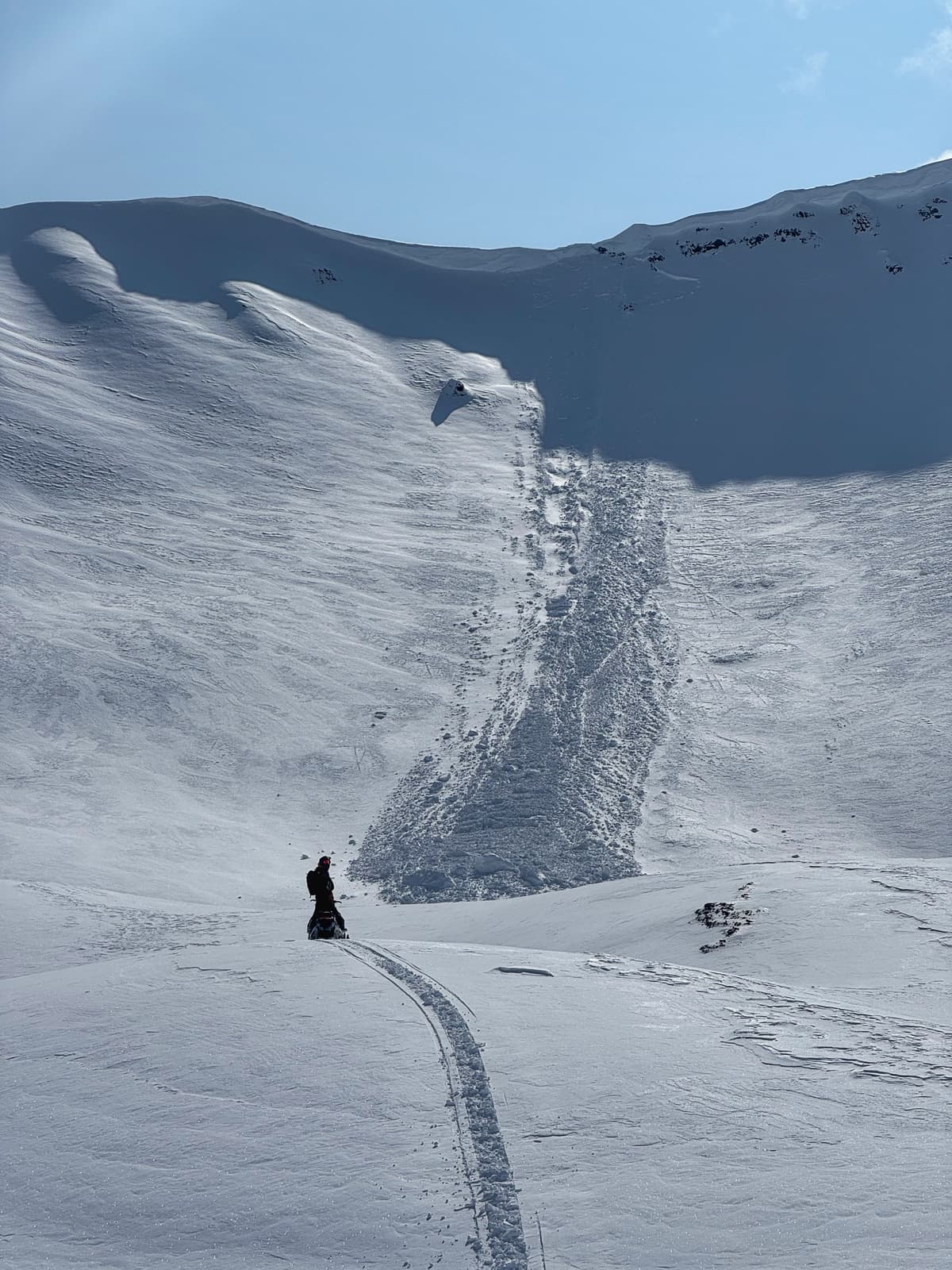 A cornice failure. 
