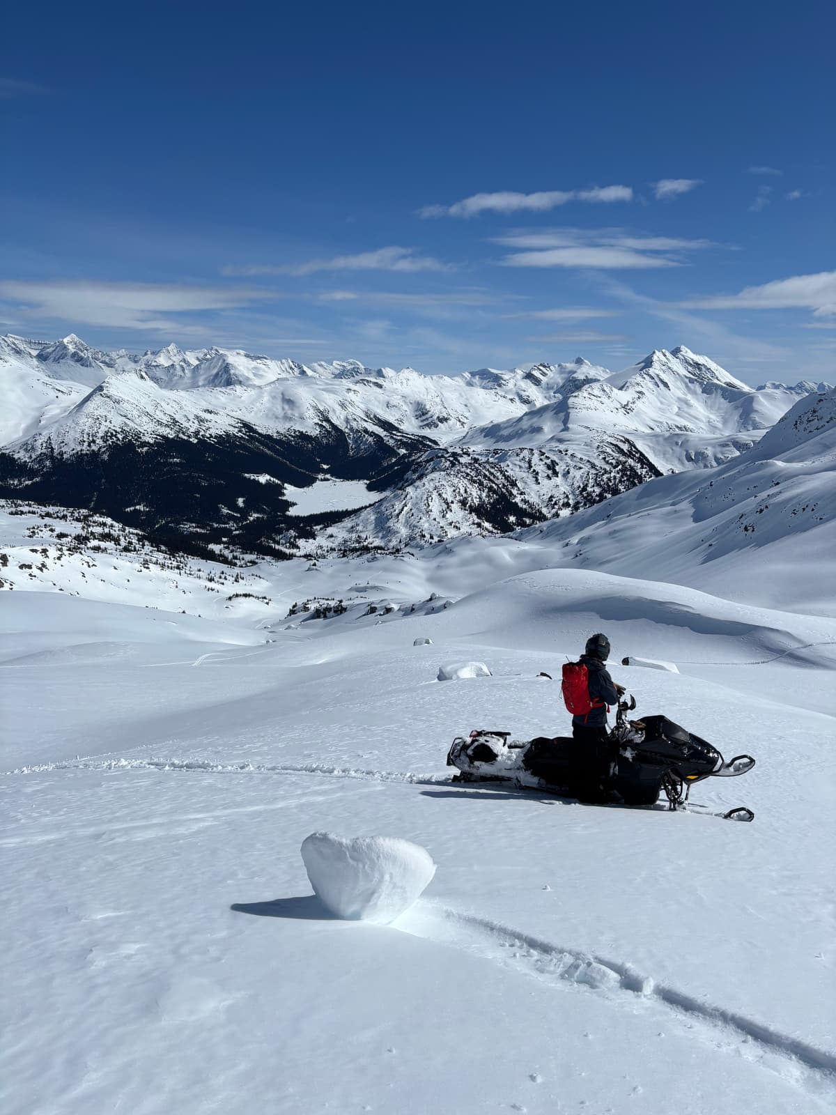 Riding was good once the snow softened up in the early afternoon sun. 