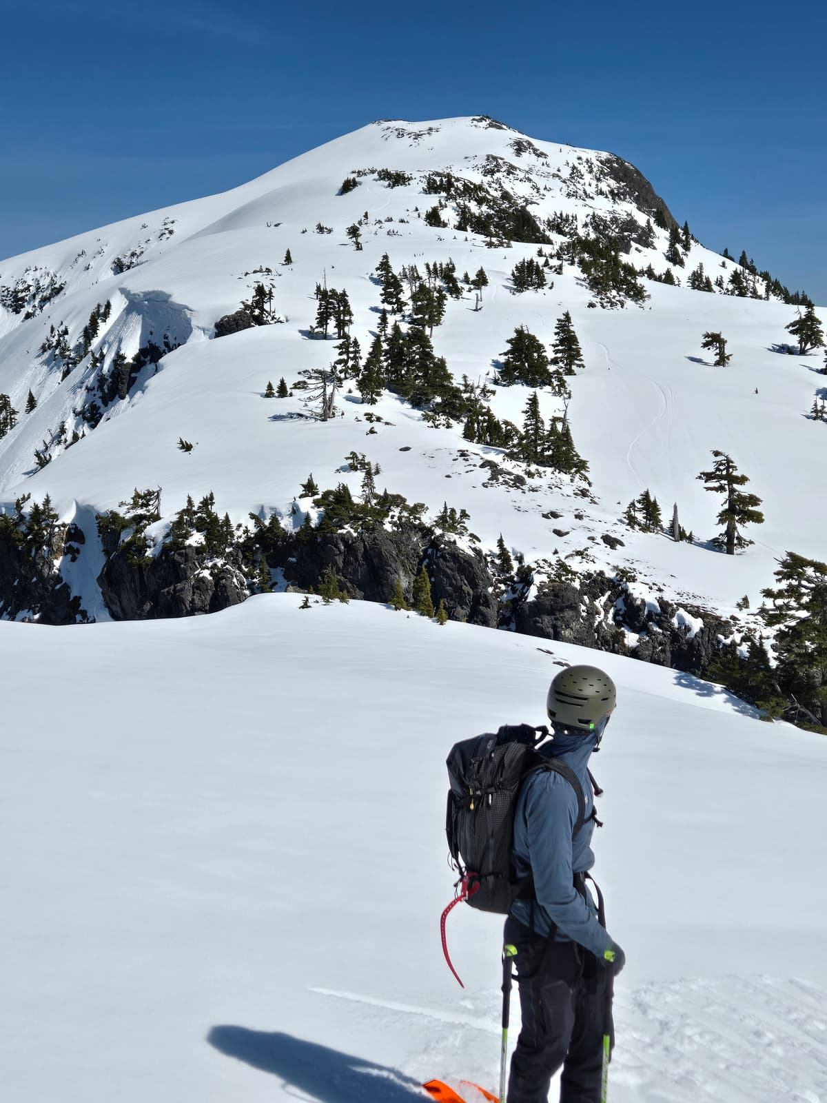 Looking back at some nice lines.