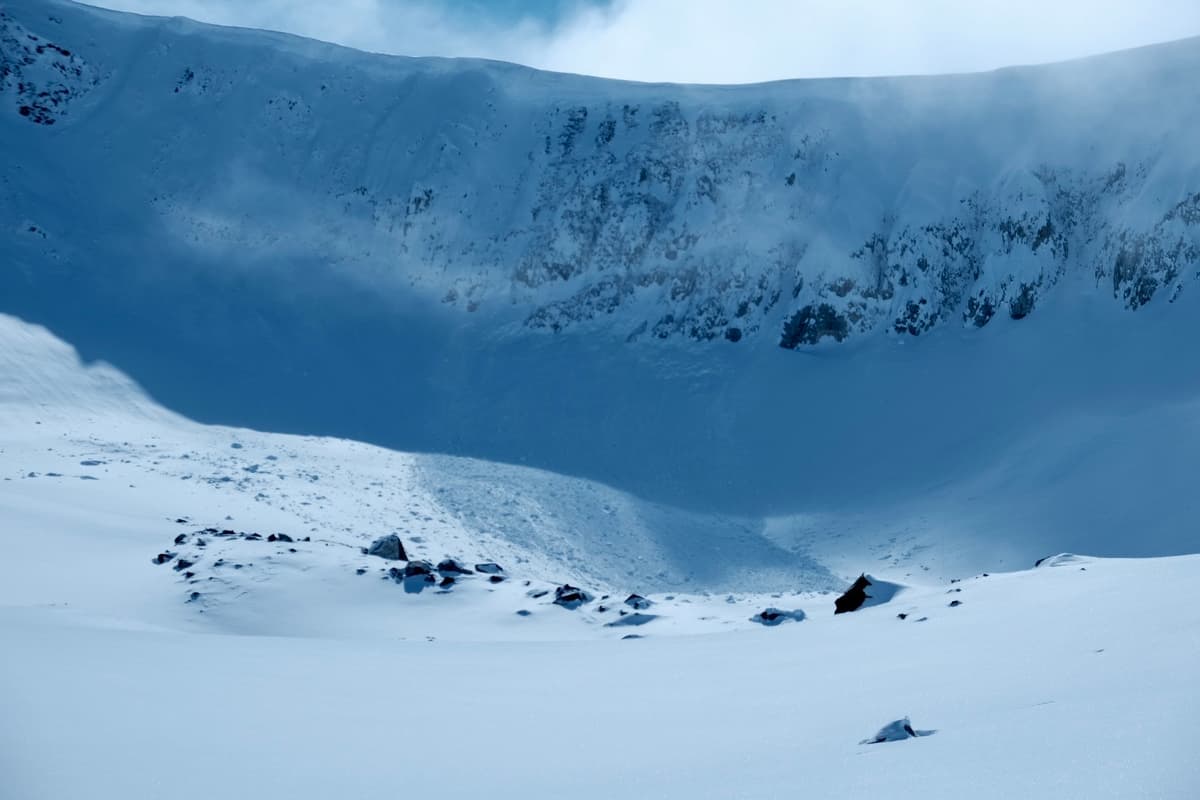 Cornice failure. 