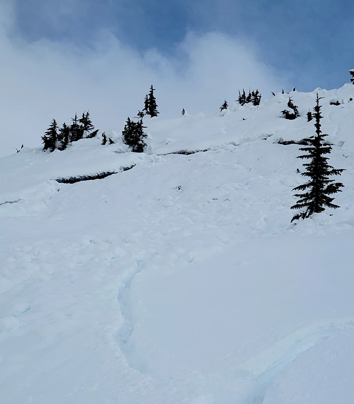 Slide with in the storm, 3rd knoll