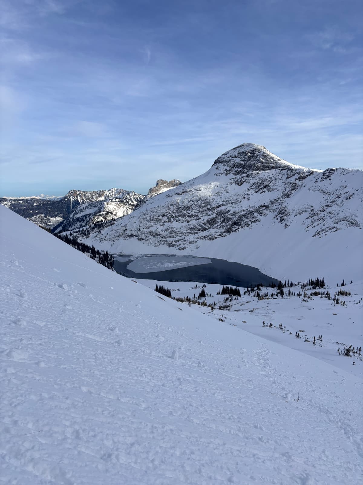 Rioux lake is not frozen yet