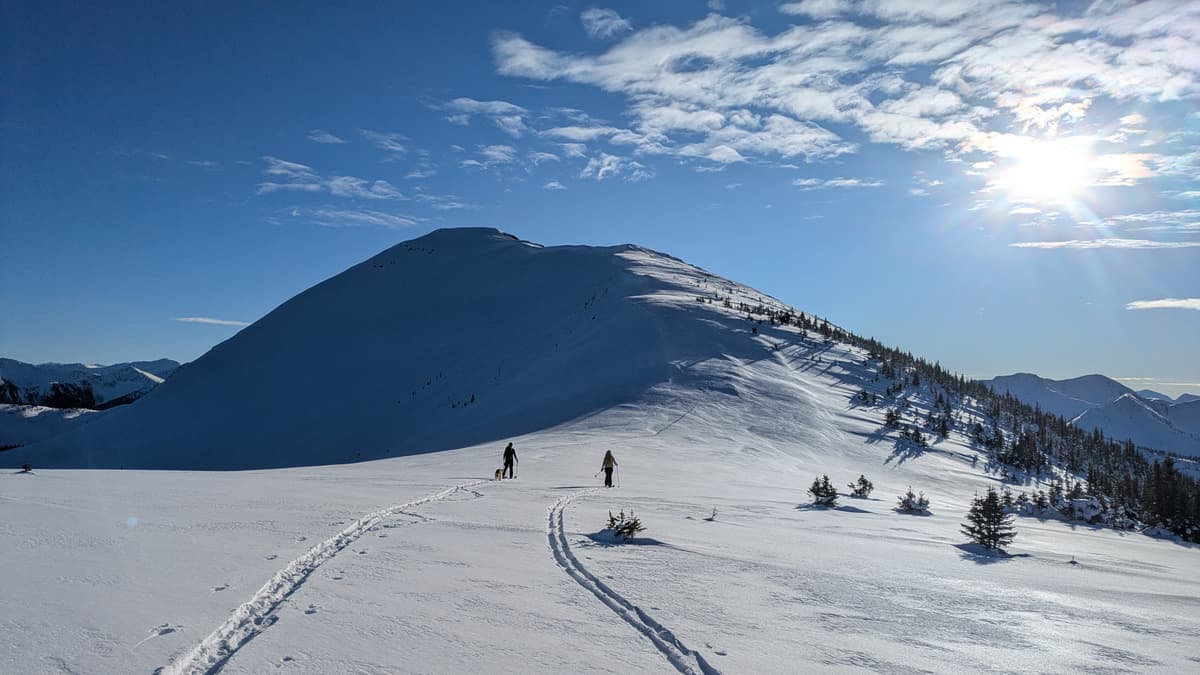 En route to the peak.