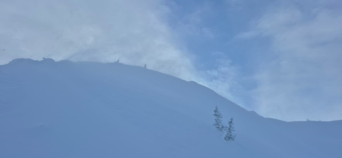 Lots of transport happening at ridgeline