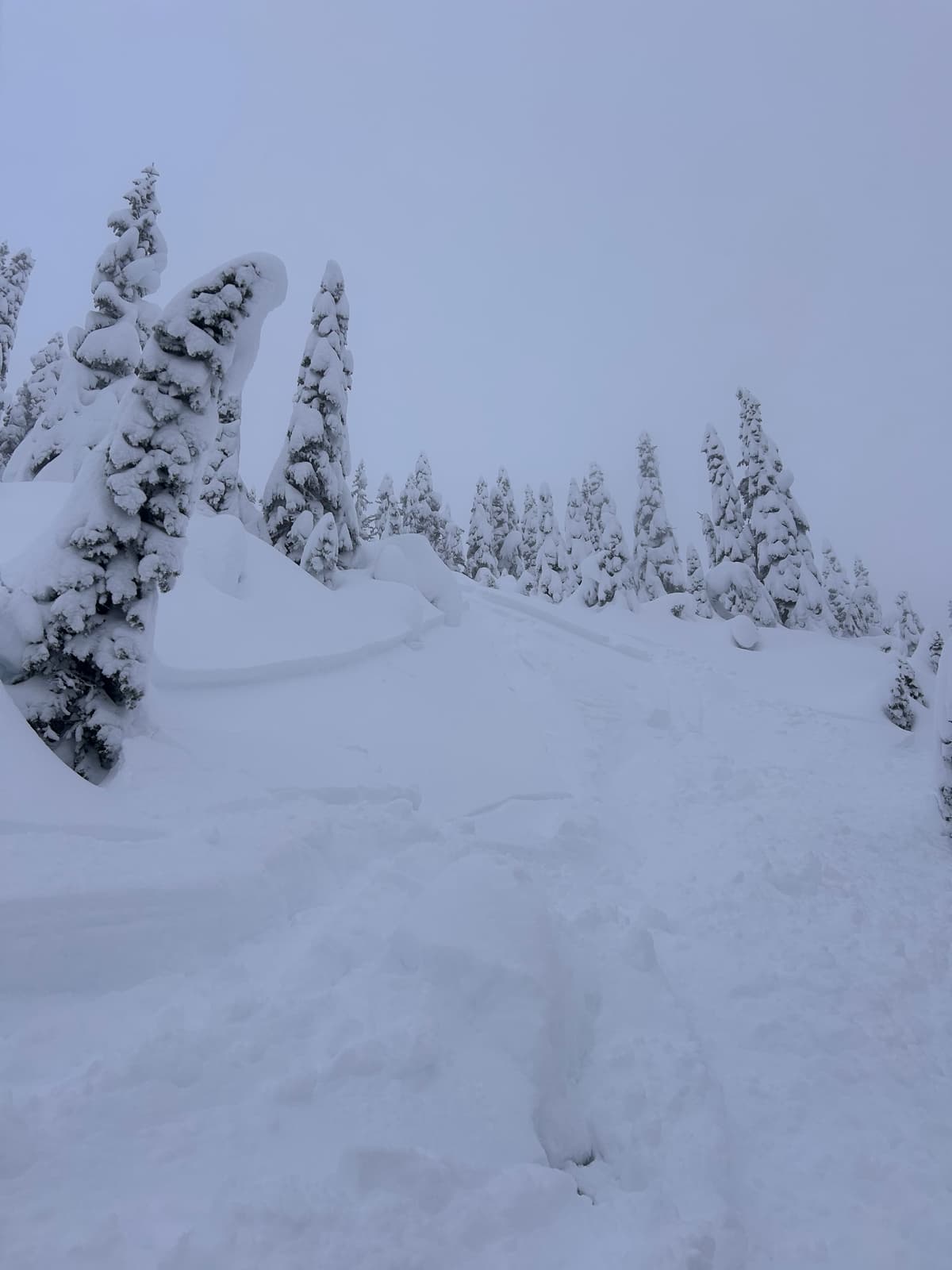 Example of the size 1 storm slab we saw on the 2nd