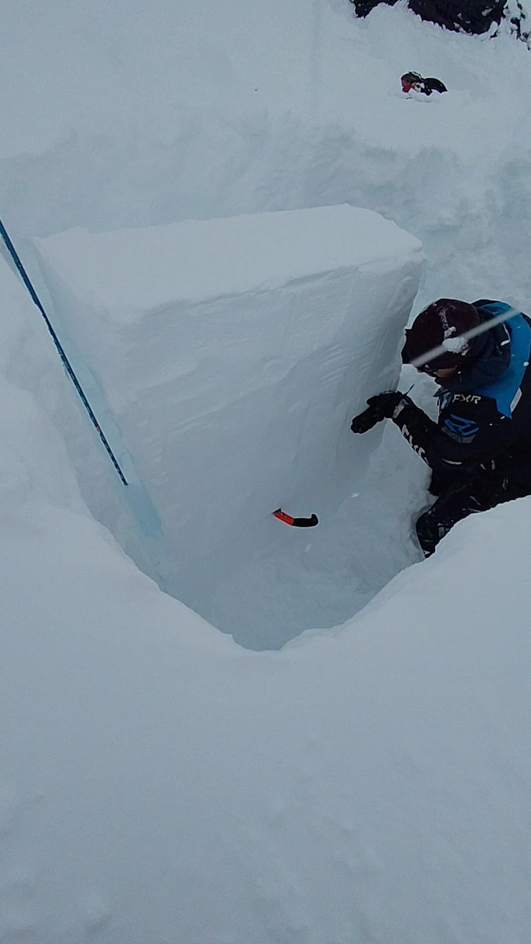 That Dec 16th crust, down 100cm