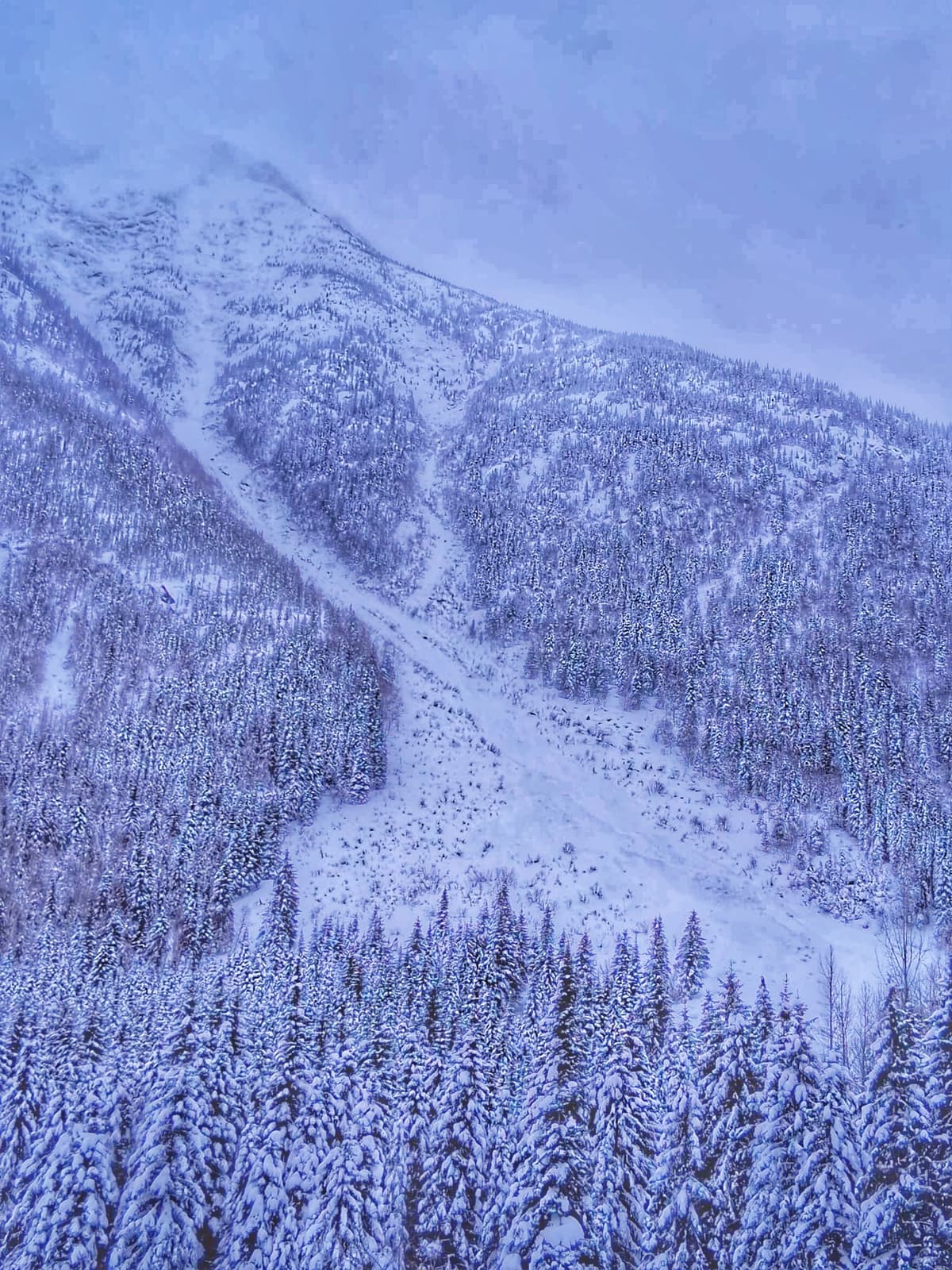 Looked like avalanche debris 12-24hr old