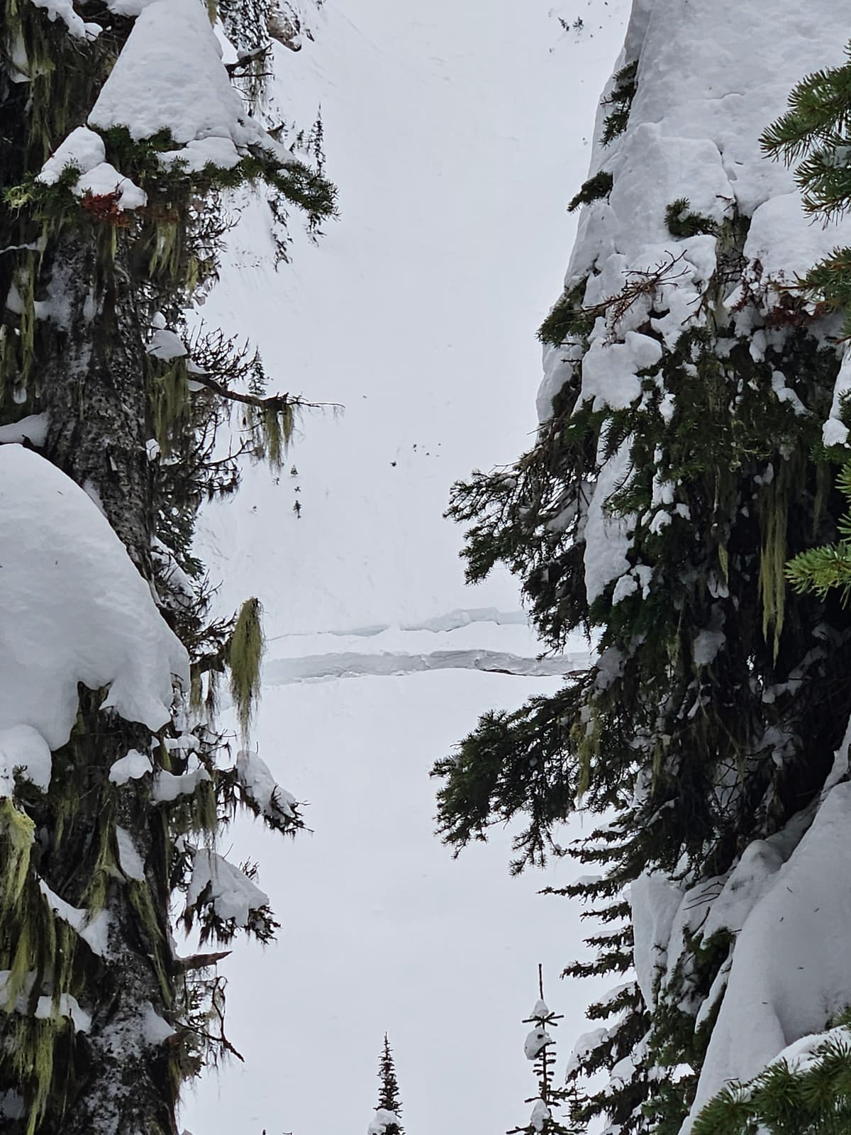 View of slide in chute
