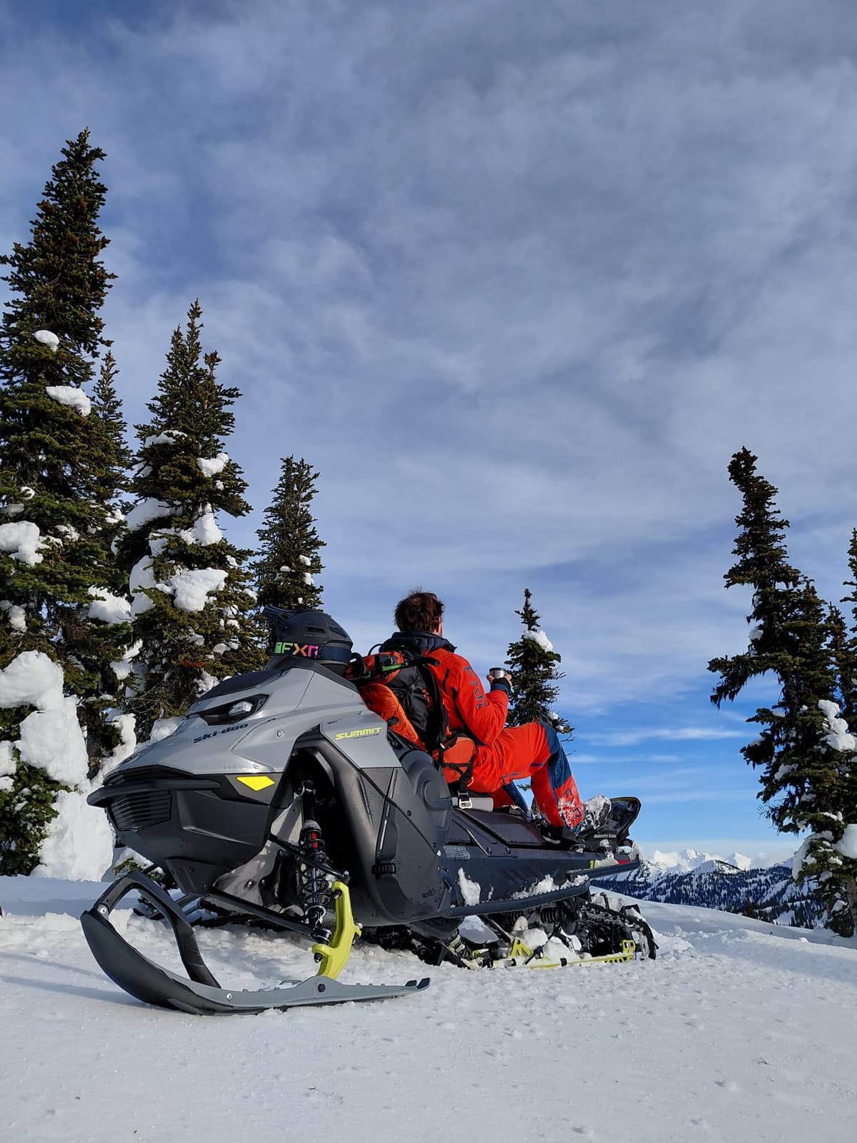 Riding was only ok, but a good cup of tea with the views makes any day in the mountains a good one.