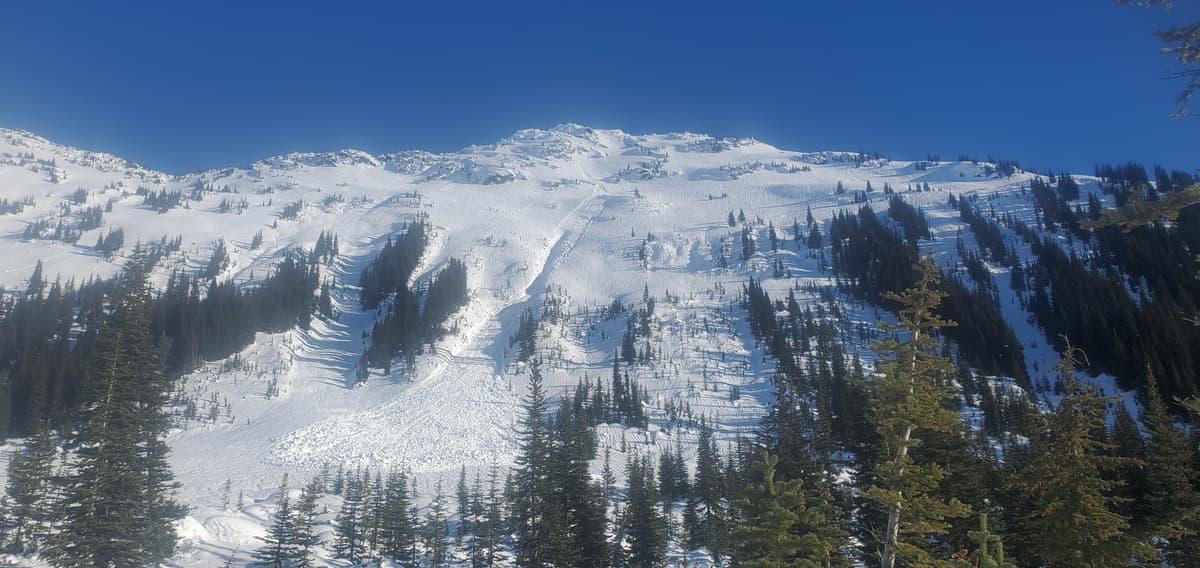 South facing gully in Marriott basin that ripped almost to dirt.