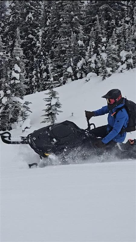 The faceted upper snowpack was riding great!