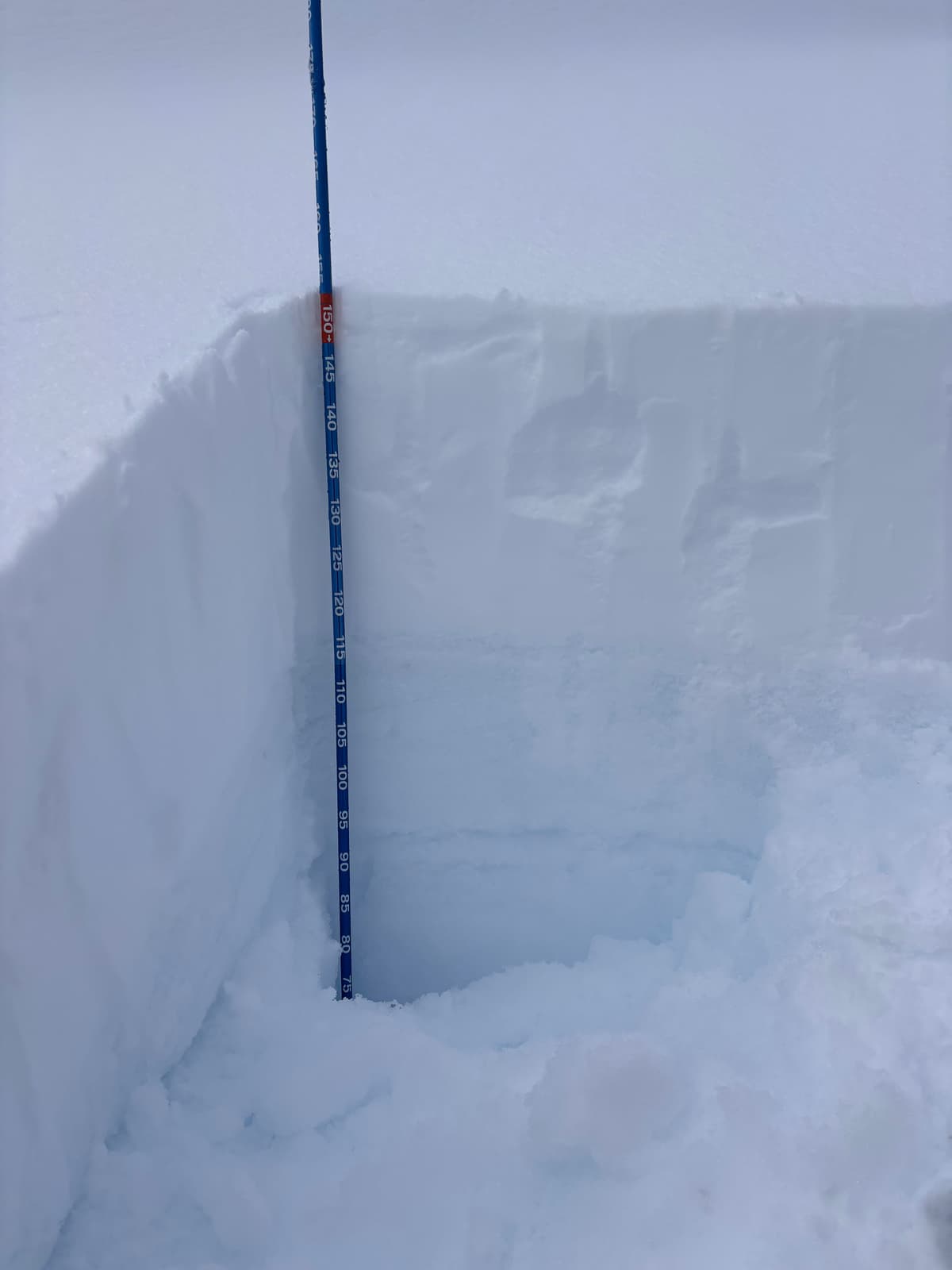 35 of new snow over the now buried thicc crust 