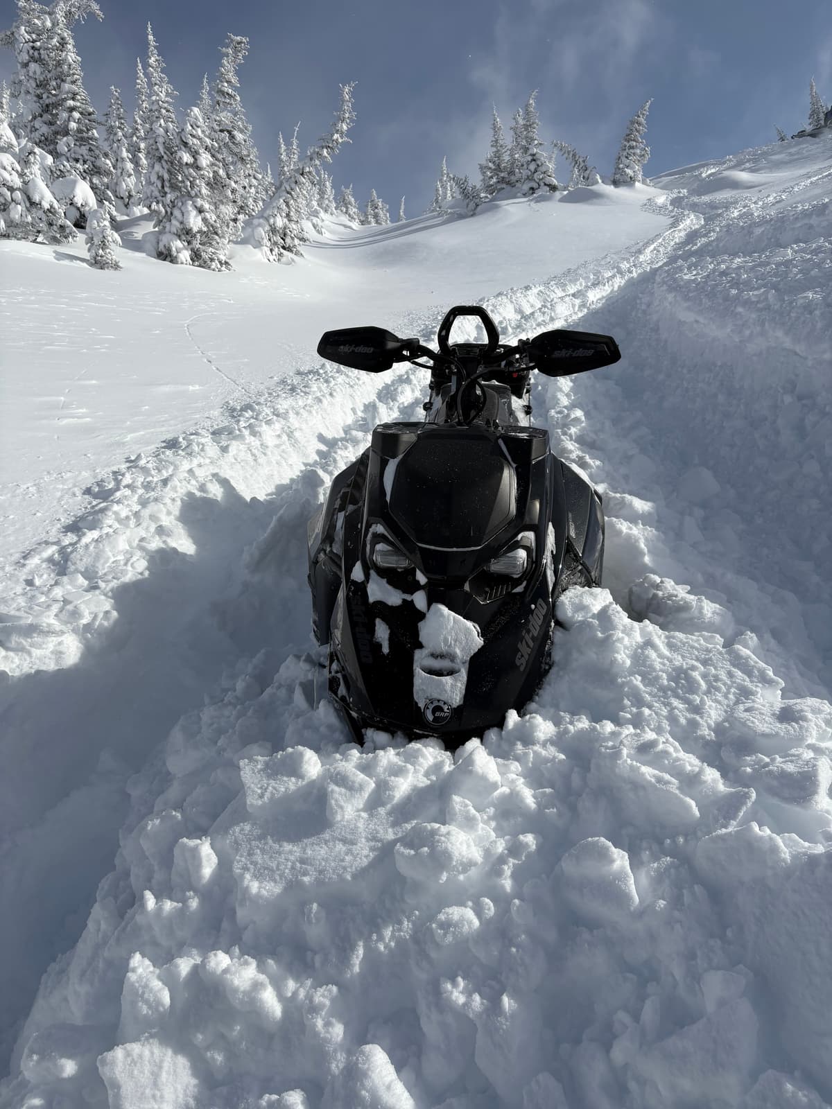 Deep in the wind loaded areas. 