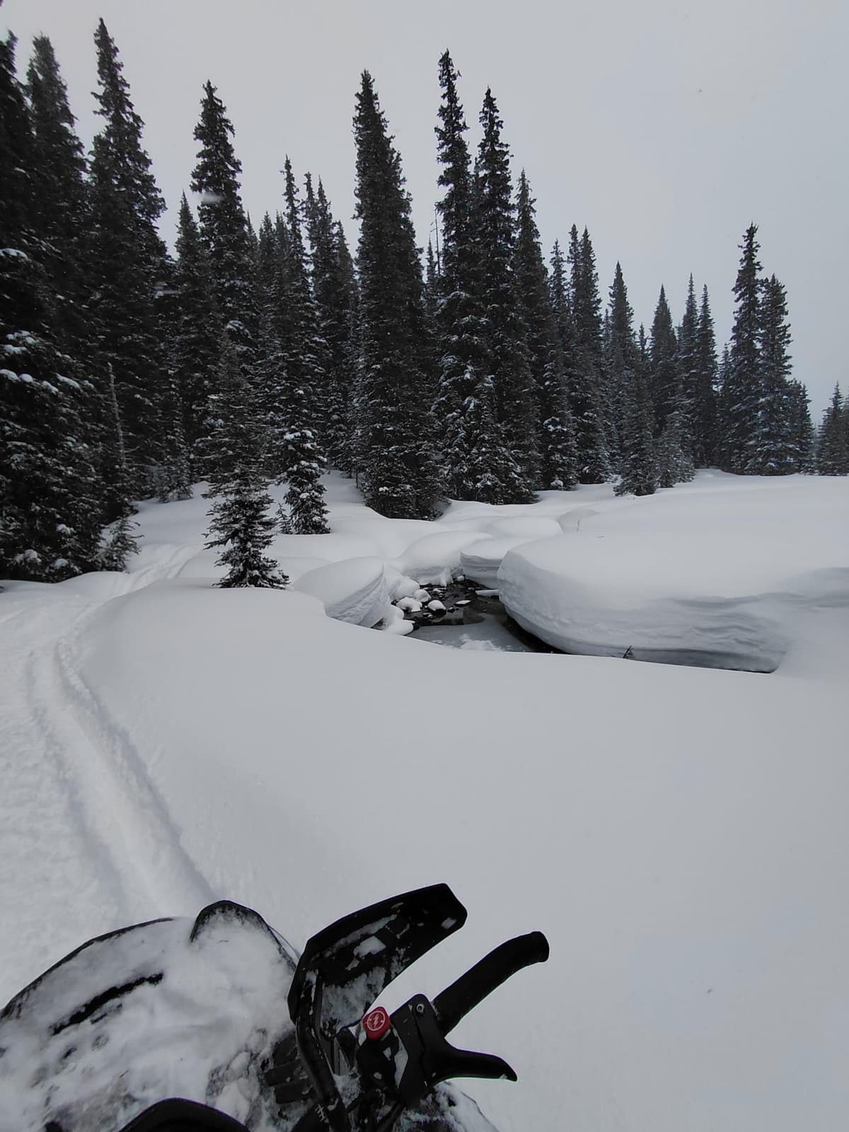 Creek holes are still all over the place. 