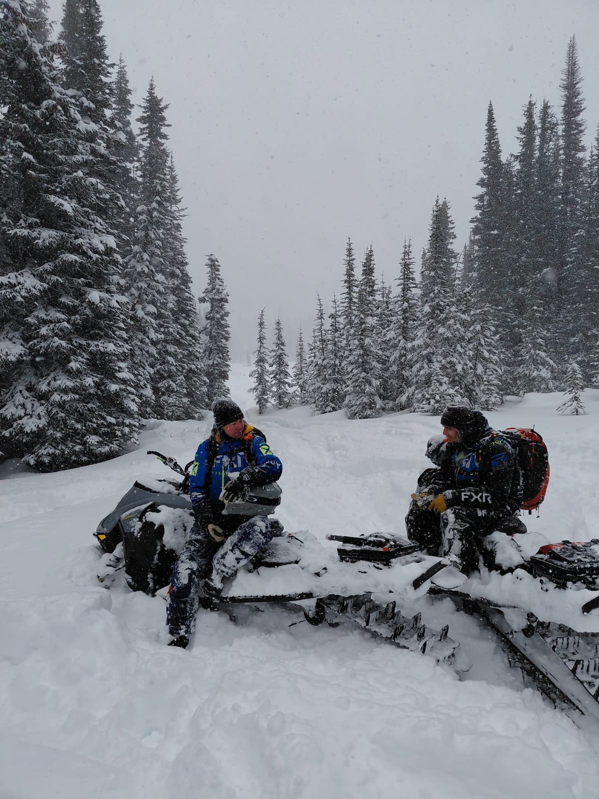Snow was falling at a rate of 2 cm an hour for the entire day. 