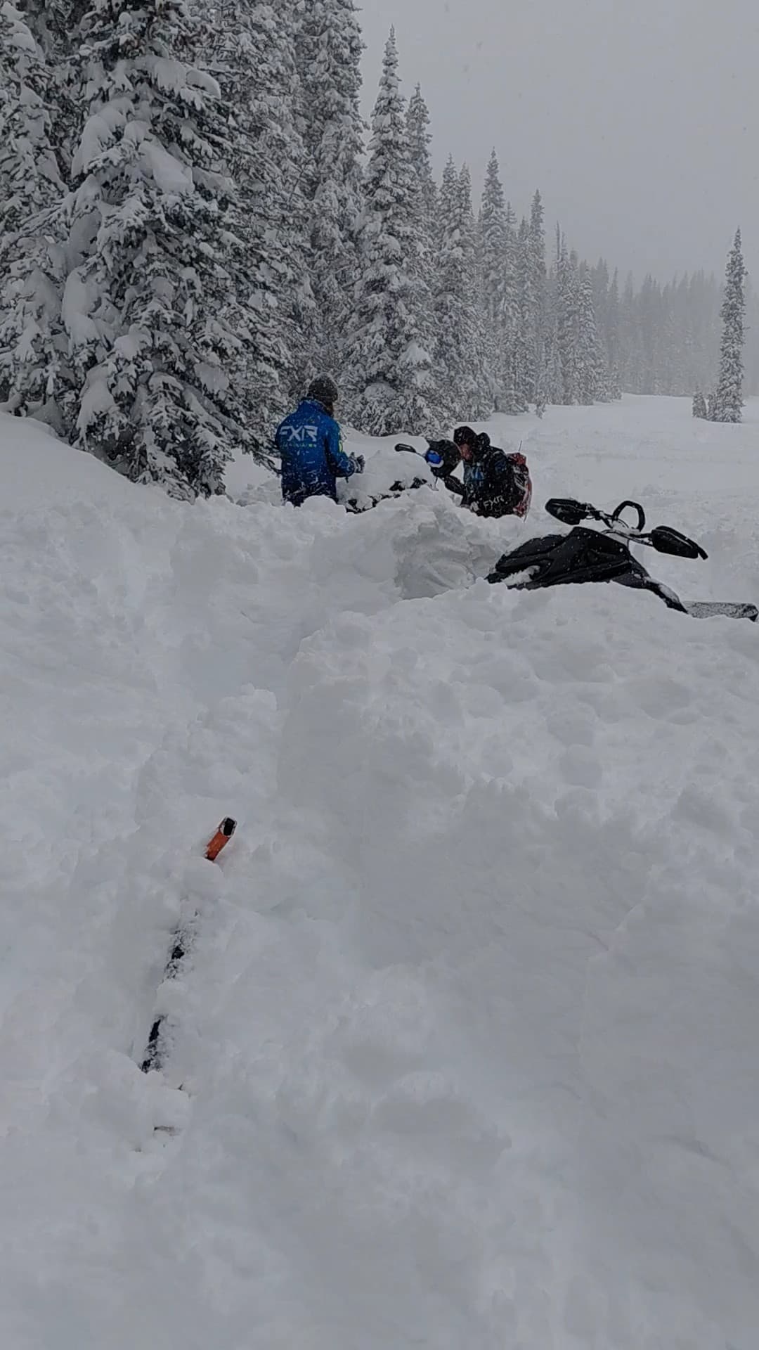 Low vis, deep pow fun
