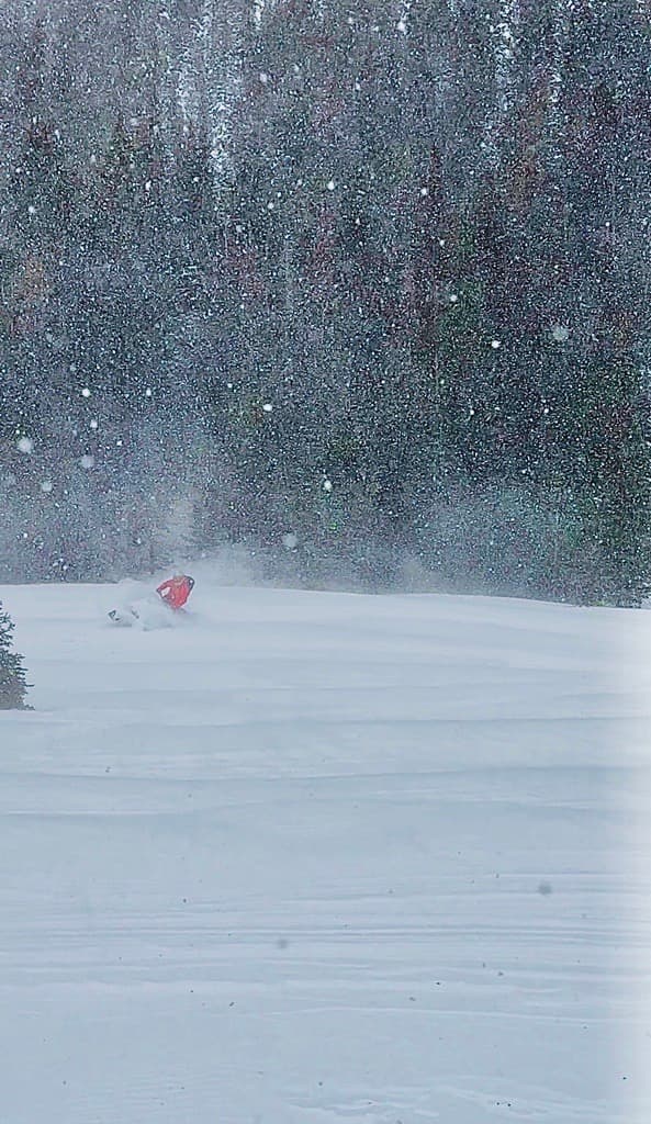 We found a good amount of powder in the flats!