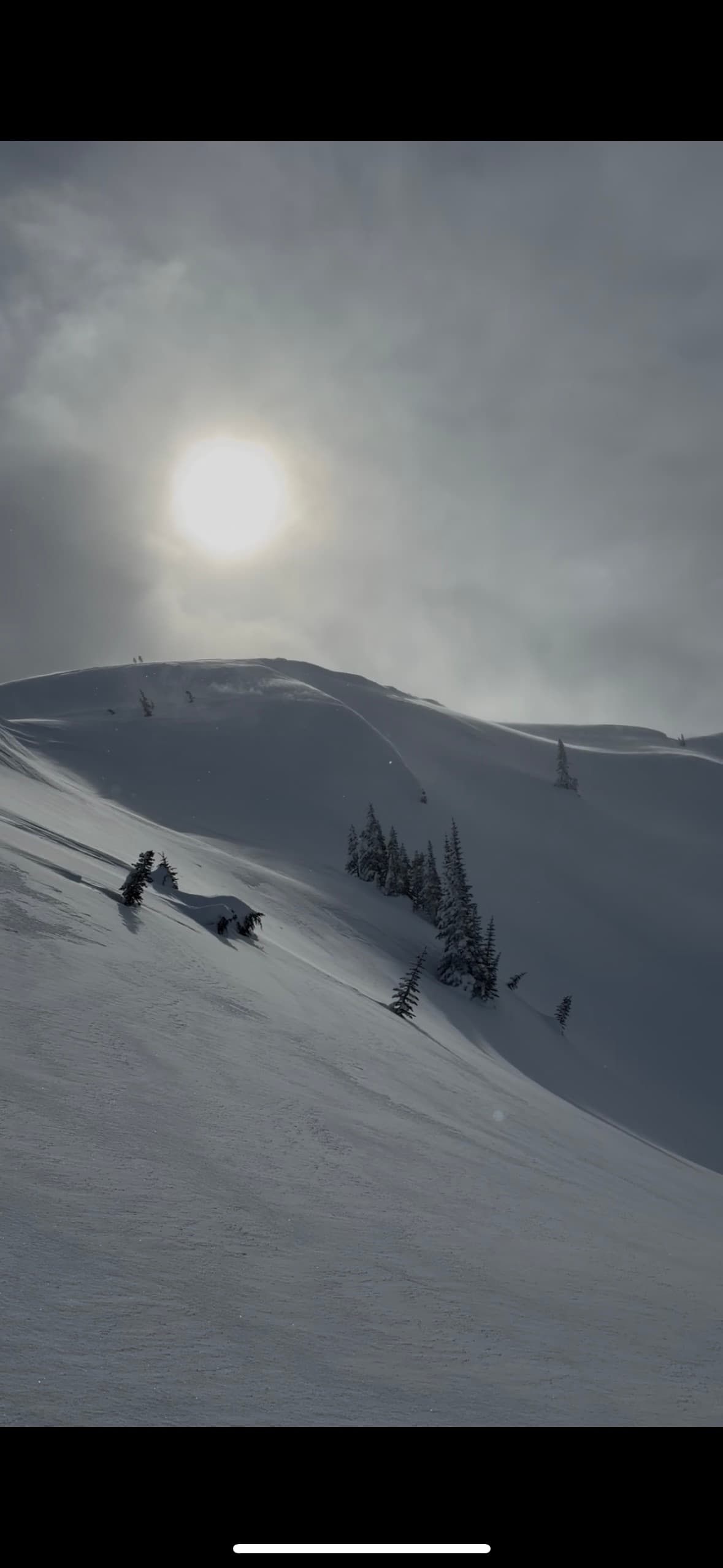 Wind has snow on the move. 