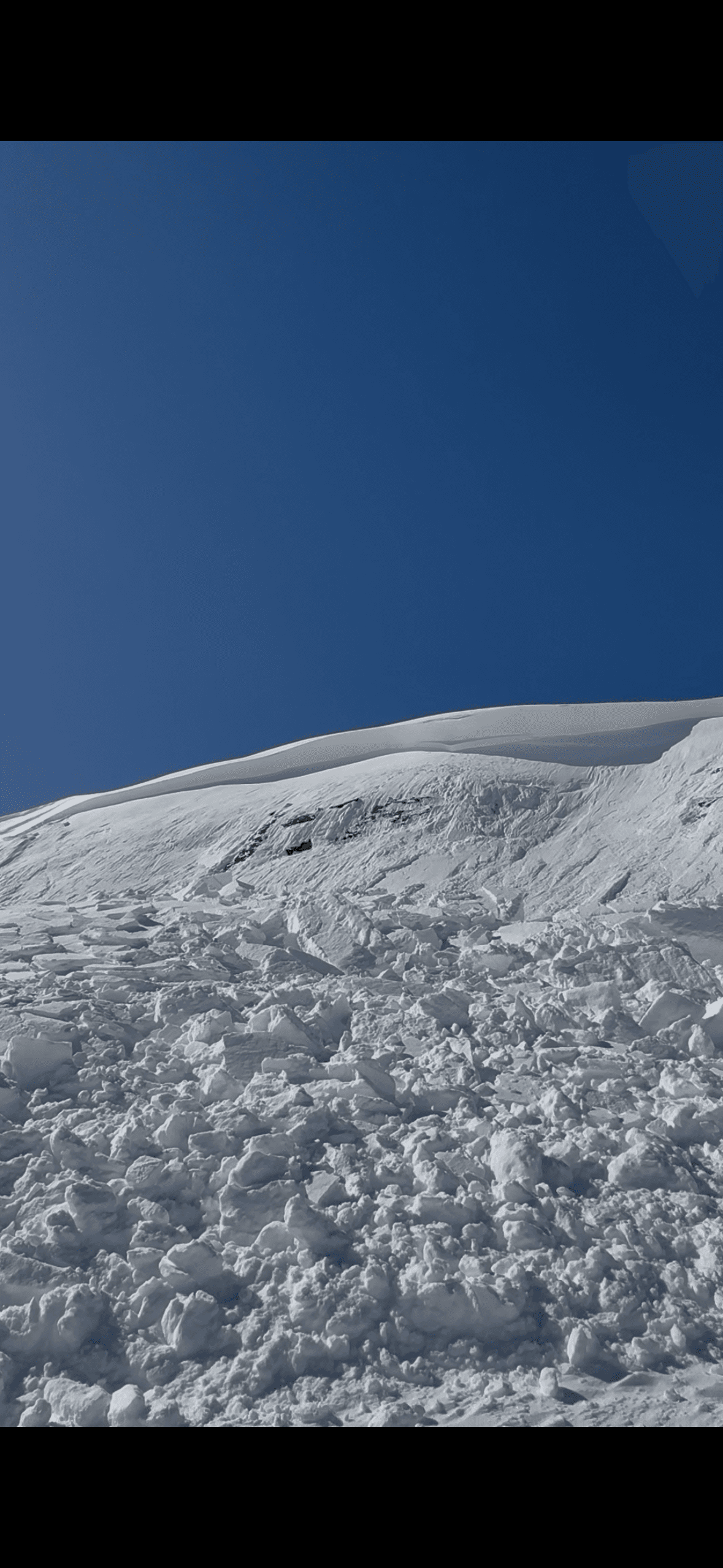 Terrain trap at bottom of slope