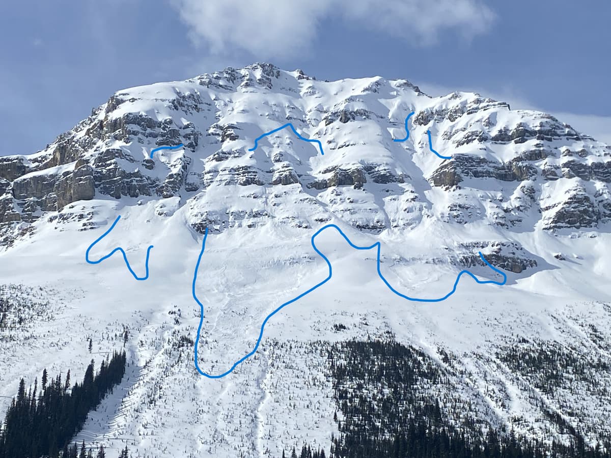 Bow Summit(west Bow Peak) 3x sz 2-sz 2.5 2600m NE 