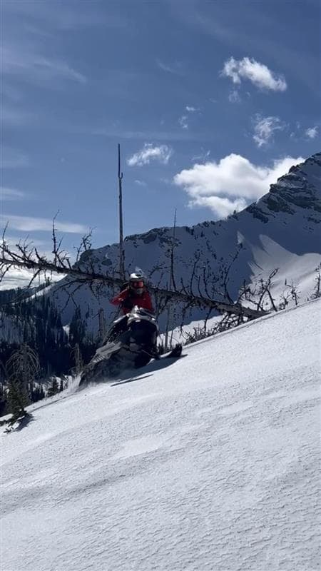 Crusty sidehills