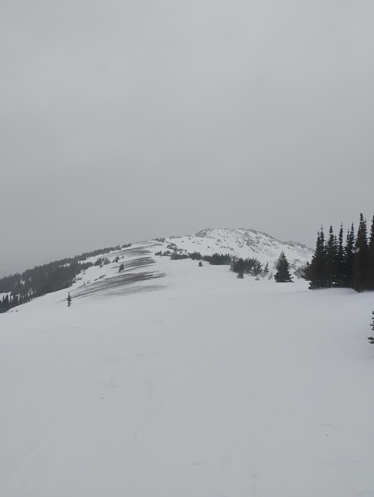 The walk up to the ridge was very windblown. Basically walking on rocks at points.