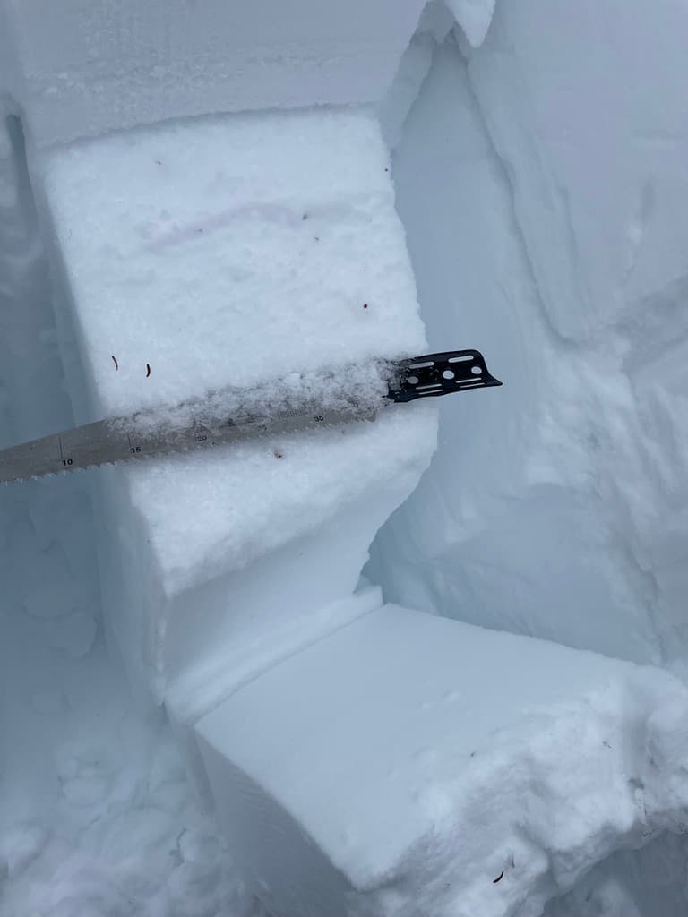 Massive flakes preserved.