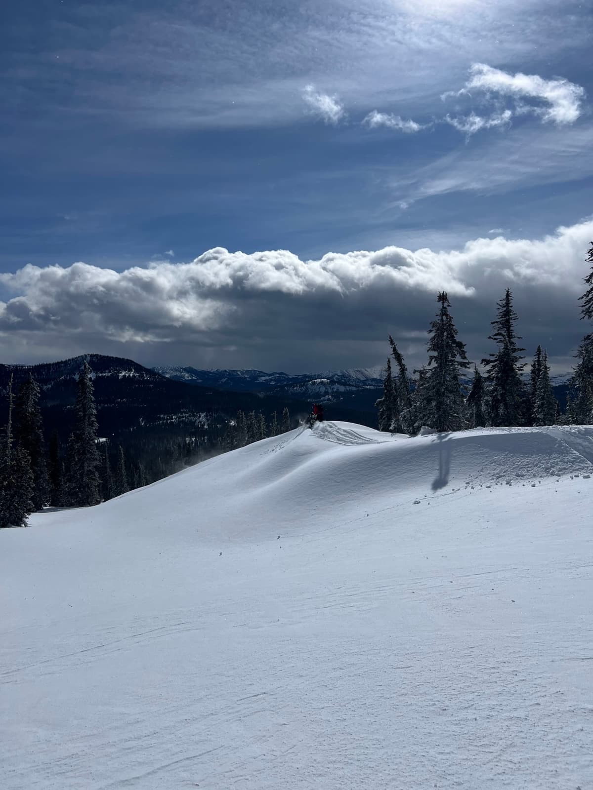 Slope testing on small wind loaded features.