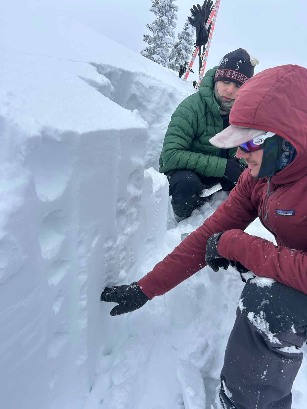 Generally great right side up snow, with a lower density layer about a half meter down 