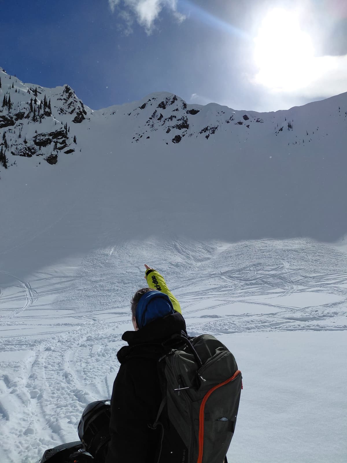 Wind slabs from this week 